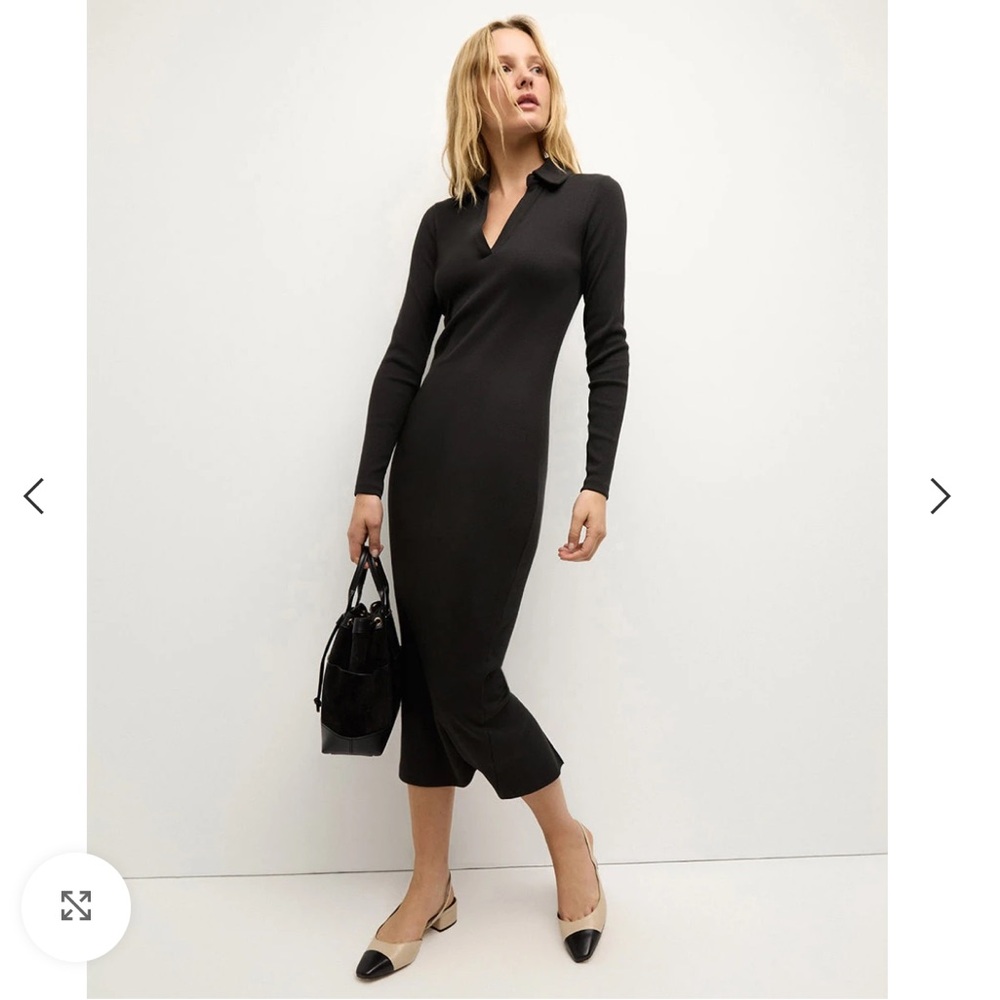 Veronica Beard Black Jaxley Midi Dress - NWT